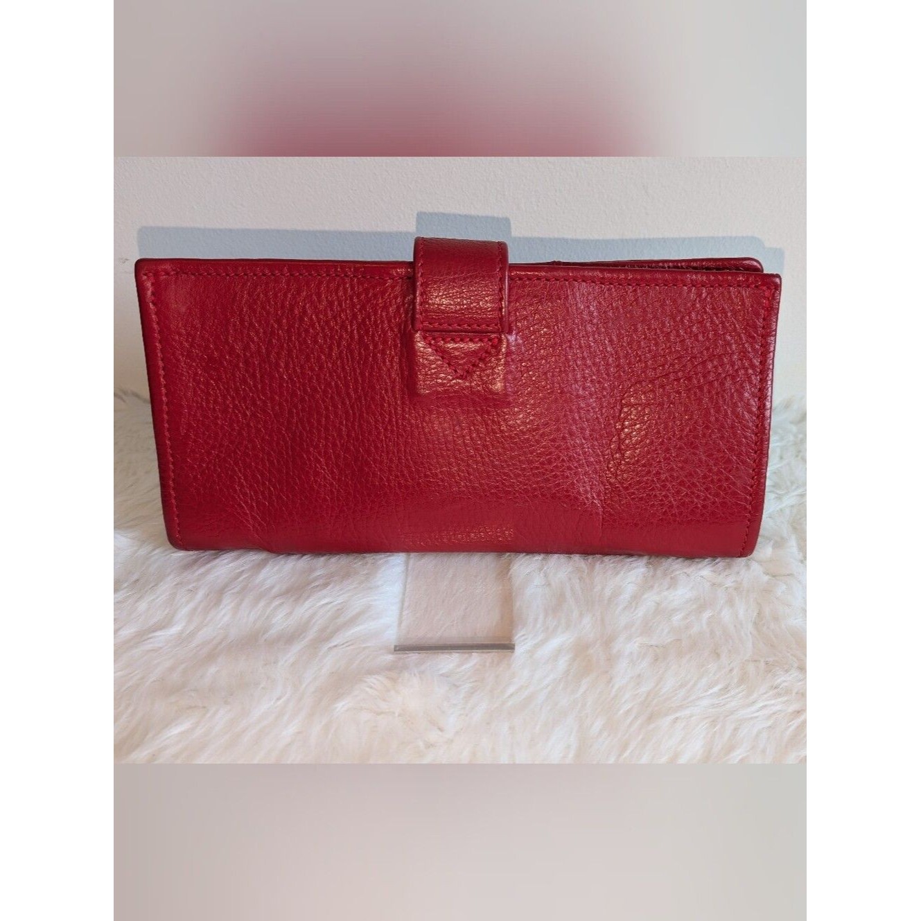 Sapahn Red Leather Wristlet Travel Wallet — image 2 of 8